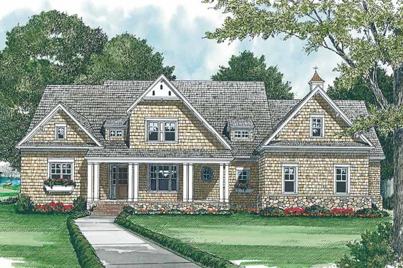 House Blueprint - Craftsman Exterior - Front Elevation Plan #453-426