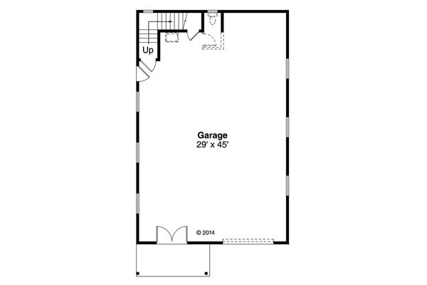 Architectural House Design - Craftsman Floor Plan - Main Floor Plan #124-1069