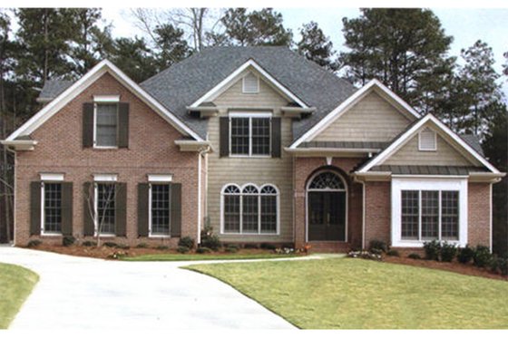 Exterior - Front Elevation 3 for Colonial House Plan #927-492 - 4 bed, 3.5 bath