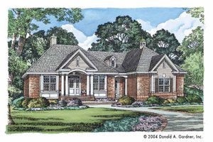Ranch Exterior - Front Elevation Plan #929-539