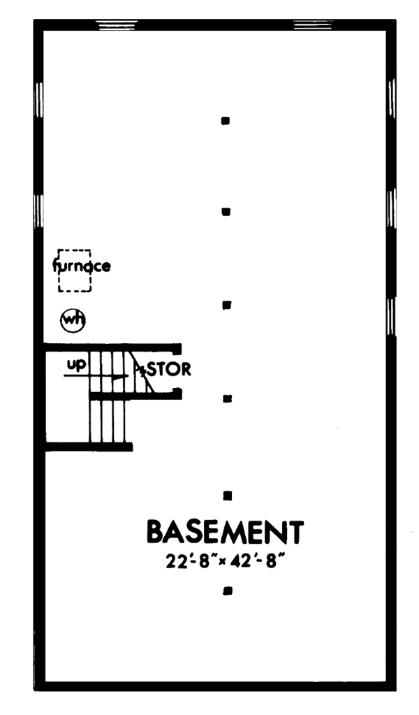 Dream House Plan - Cabin Floor Plan - Lower Floor Plan #320-1216