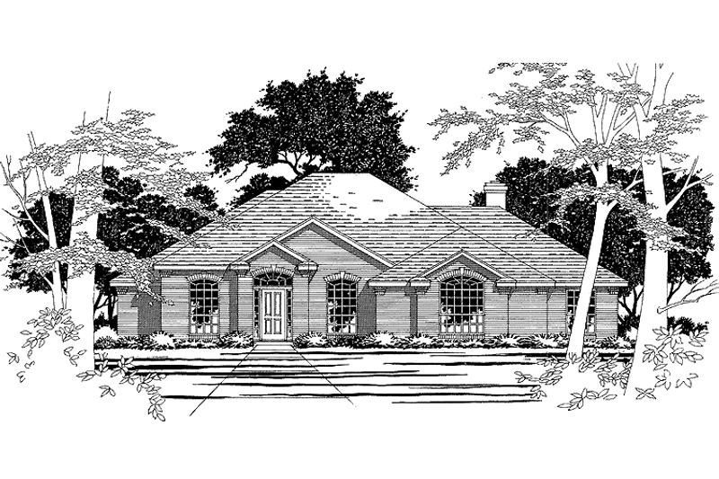 Architectural House Design - Ranch Exterior - Front Elevation Plan #472-164