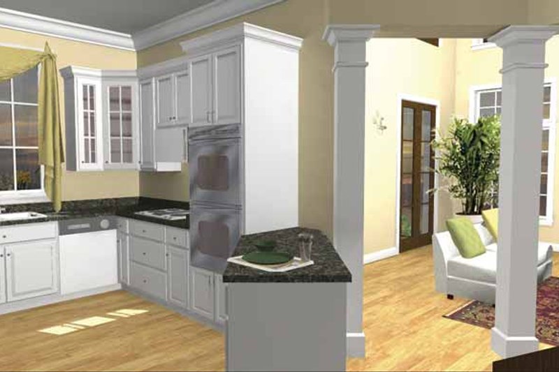 Home Plan - Interior - Kitchen 1 for Traditional House Plan #44-215 - 3 bed, 2.5 bath