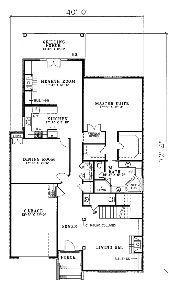House Plan Design - Contemporary Floor Plan - Main Floor Plan #17-2691