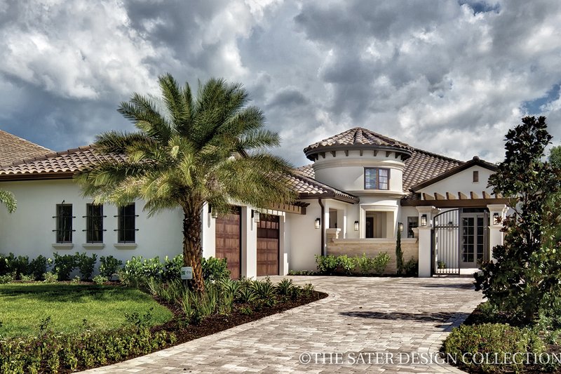 Dream House Plan - Mediterranean Exterior - Front Elevation Plan #930-444