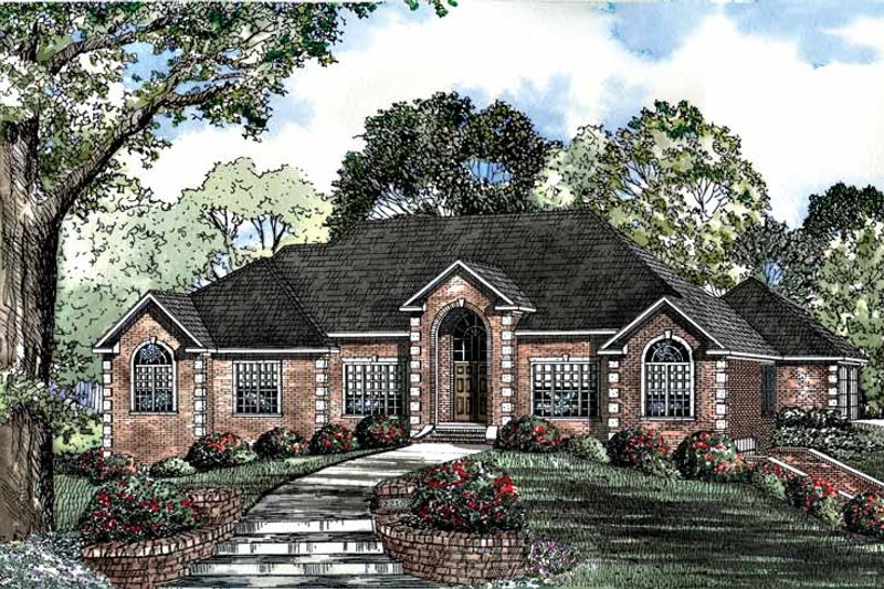 Home Plan - Traditional Exterior - Front Elevation Plan #17-2939