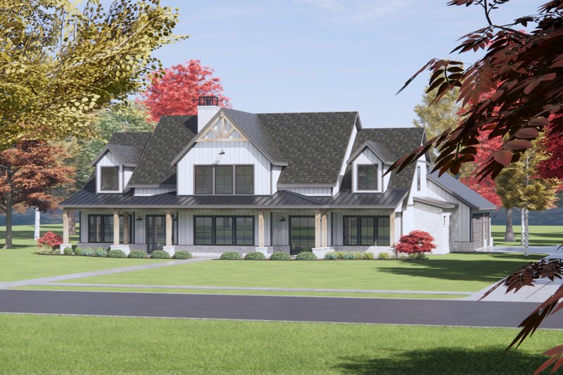 Home Plan - Exterior - Front Elevation 4 for Country House Plan #1096-3 - 4 bed, 4.5 bath