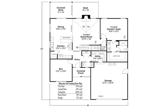 2x4 Framing Option