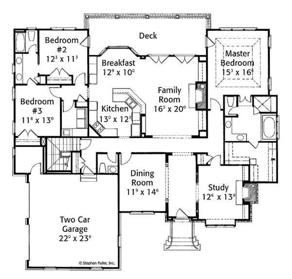 Home Plan - Country Floor Plan - Main Floor Plan #429-332