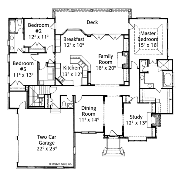 House Plan Design - Country Floor Plan - Main Floor Plan #429-332