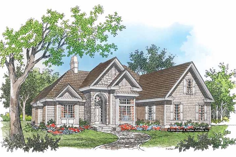 Home Plan - European Exterior - Front Elevation Plan #929-315