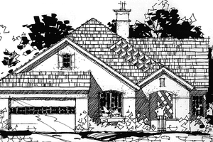 Dream House Plan - Exterior - Front Elevation for Mediterranean House Plan #1007-32 - 2 bed, 2.5 bath