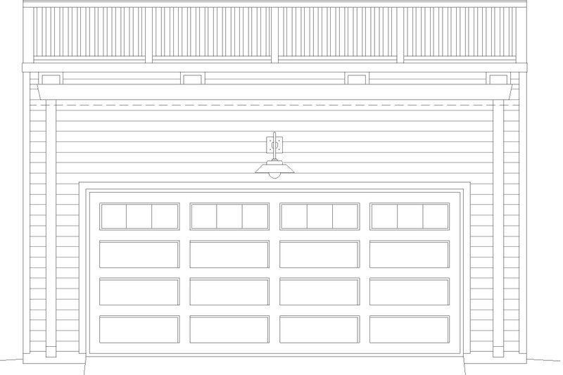 Home Plan - Exterior - Front Elevation 3 for Contemporary House Plan #932-52, 0 bath