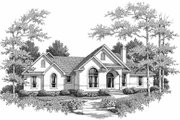 Mediterranean Style House Plan - 3 Beds 2.5 Baths 2104 Sq/Ft Plan #14-158 