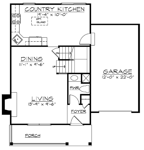 Architectural House Design - Victorian Floor Plan - Main Floor Plan #320-908