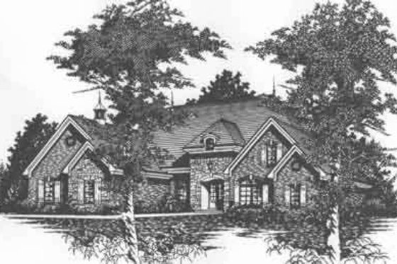 Exterior - Front Elevation for Traditional House Plan #329-137 - 5 bed, 3.5 bath