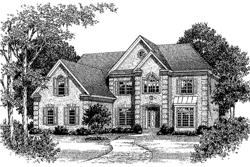 Dream House Plan - Colonial Exterior - Front Elevation Plan #453-364