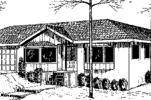 Traditional Exterior - Front Elevation Plan #60-878
