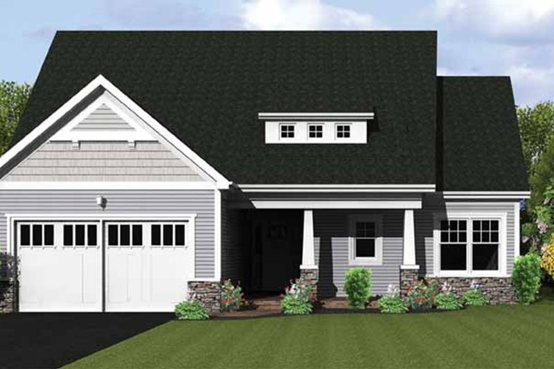 Architectural House Design - Ranch Exterior - Front Elevation Plan #1010-21