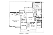 Southern Style House Plan - 3 Beds 2 Baths 1679 Sq/Ft Plan #42-197 