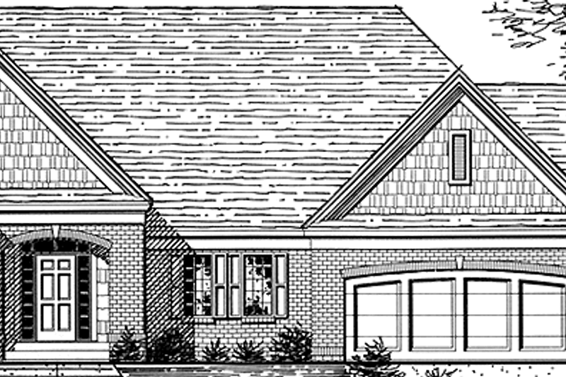 House Plan Design - European Exterior - Front Elevation Plan #320-1436