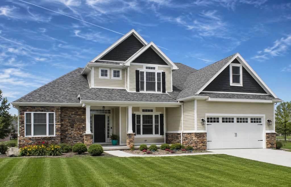 Exterior - Front Elevation 2 for Traditional House Plan #20-2134 - 4 bed, 2.5 bath
