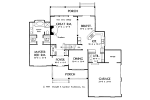 Floor Plan - Main Floor for Country House Plan #929-282 - 3 bed, 2.5 bath