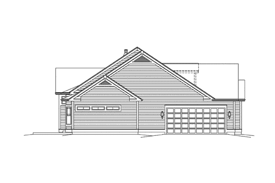 Exterior - Other Elevation for Traditional House Plan #57-613 - 4 bed, 2.5 bath