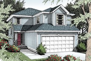 Traditional Exterior - Front Elevation Plan #94-203
