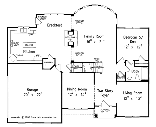 Home Plan - Traditional Floor Plan - Main Floor Plan #927-749