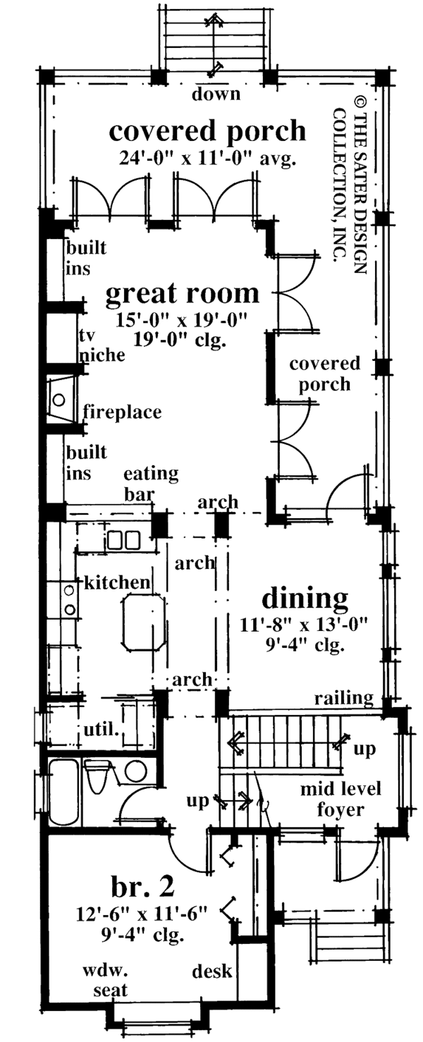 Home Plan - Traditional Floor Plan - Main Floor Plan #930-65