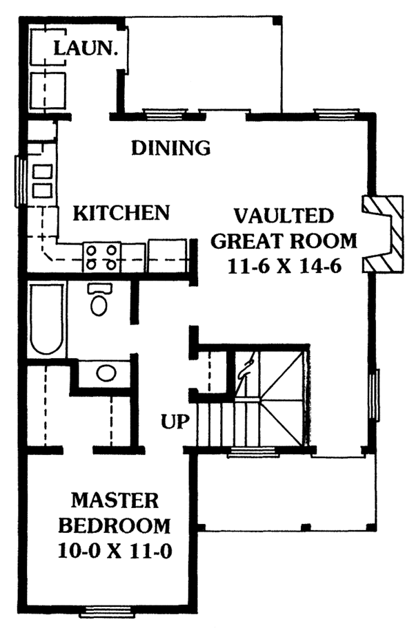 Architectural House Design - Victorian Floor Plan - Main Floor Plan #1014-57