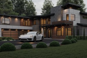 Modern Exterior - Front Elevation Plan #1066-318