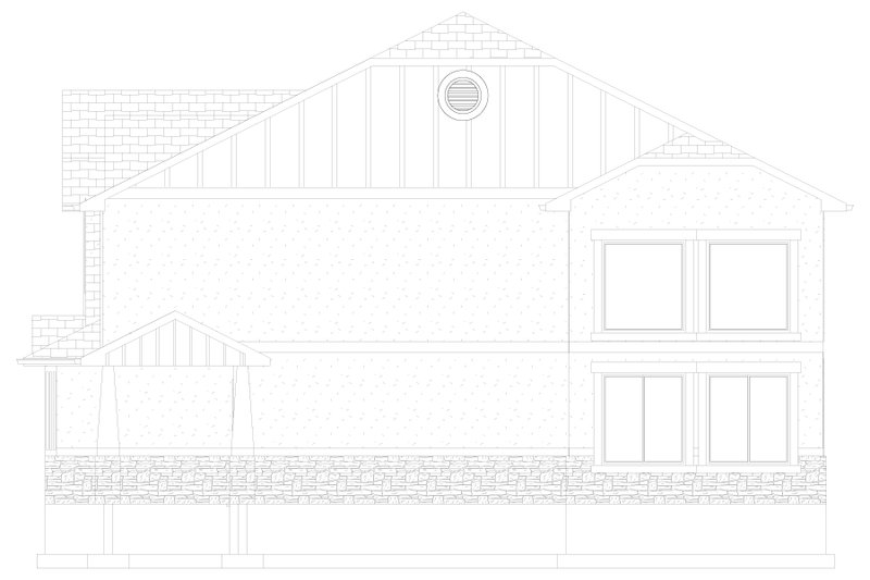 House Design - Exterior - Other Elevation 3 for Craftsman House Plan #1060-315 - 3 bed, 2.5 bath