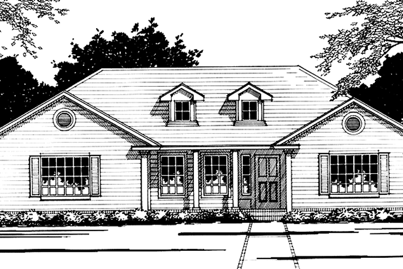 Home Plan - Country Exterior - Front Elevation Plan #472-397