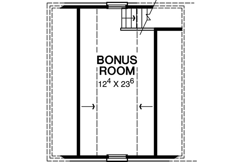 Architectural House Design - Floor Plan - Upper Floor for Country House Plan #472-351 - 4 bed, 3 bath