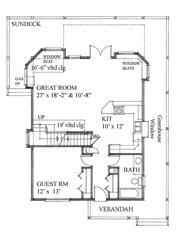 Traditional Floor Plan - Main Floor Plan #118-151
