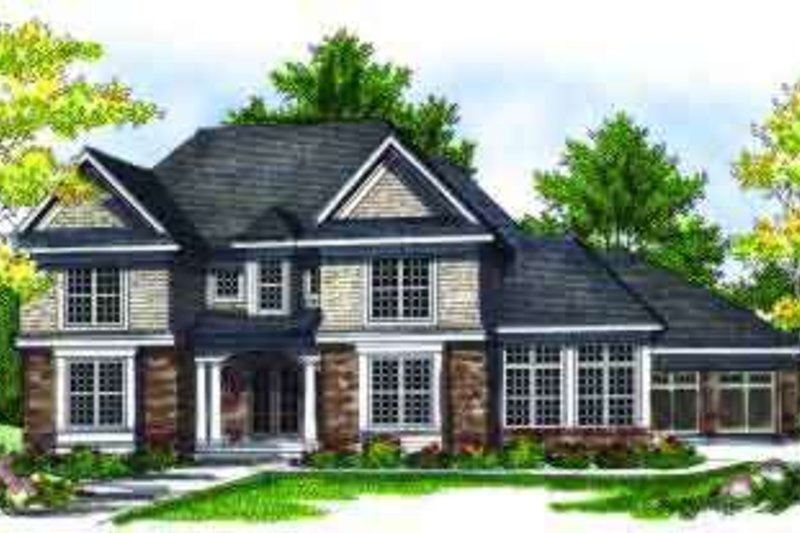 Dream House Plan - Traditional Exterior - Front Elevation Plan #70-695
