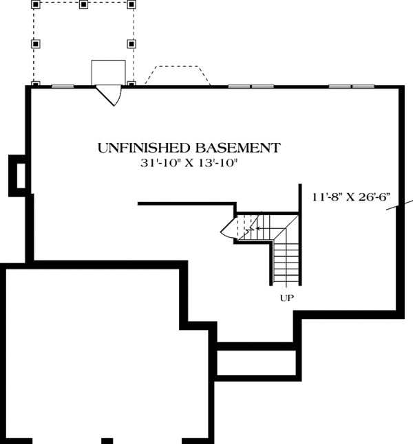 Dream House Plan - Traditional Floor Plan - Lower Floor Plan #453-512