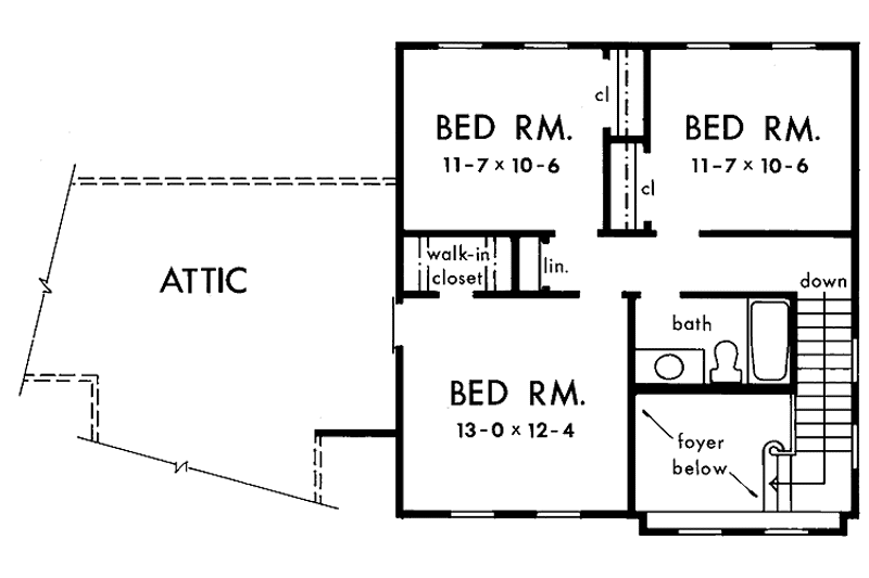 Home Plan - Floor Plan - Upper Floor for Victorian House Plan #929-121 - 4 bed, 2.5 bath