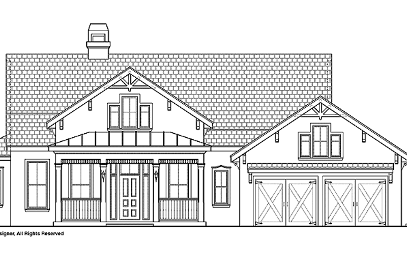 Architectural House Design - Victorian Exterior - Front Elevation Plan #1019-11