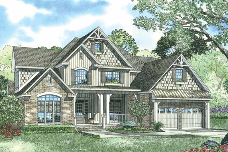 Architectural House Design - Traditional Exterior - Front Elevation Plan #17-2698