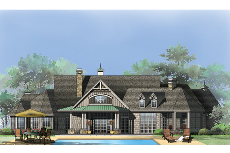 Dream House Plan - Rear Rendering