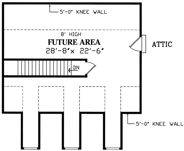 Architectural House Design - Country Floor Plan - Upper Floor Plan #314-232