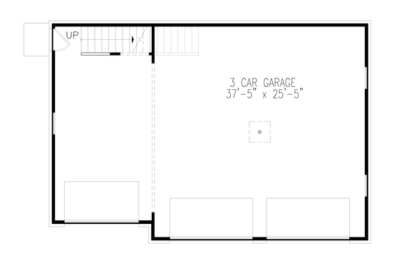 Floor Plan - Main Floor for Craftsman House Plan #54-594 - 1 bed, 1 bath