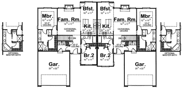 Traditional Floor Plan - Main Floor Plan #20-1670