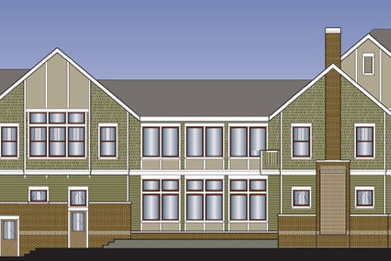 Exterior - Other Elevation for Tudor House Plan #503-1 - 5 bed, 5 bath