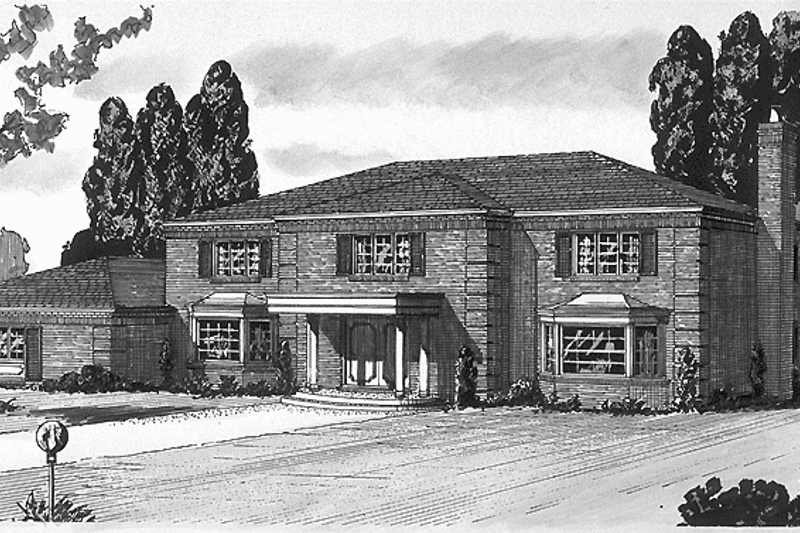 Home Plan - Exterior - Front Elevation 3 for Colonial House Plan #320-775 - 4 bed, 2.5 bath