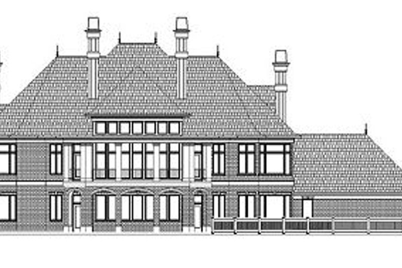Home Plan - Exterior - Rear Elevation for Colonial House Plan #119-311 - 4 bed, 2 bath