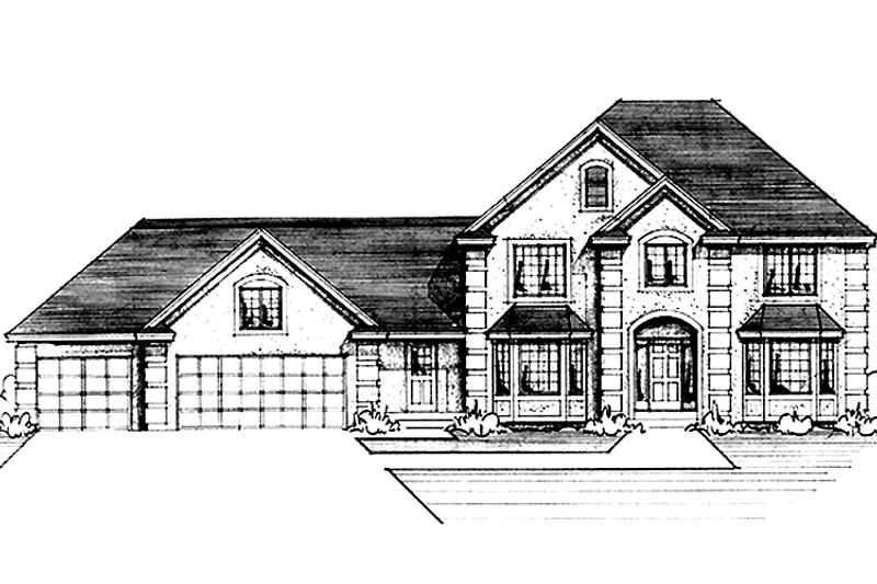 Home Plan - Exterior - Front Elevation 3 for Traditional House Plan #51-917 - 4 bed, 2.5 bath